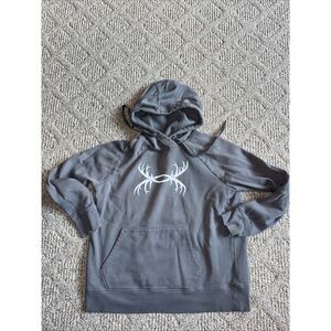 Under Armour Mens Womens Hunting Deer Pullover Hoodie Gray‎ Size Medium